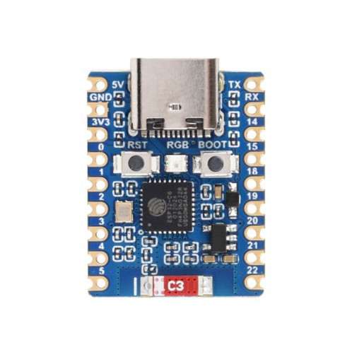 Carte de développement Waveshare ESP32-C6 Mini WiFi 6 et Bluetooth 5 à double processeur, spécifications : zéro SW47011185-09